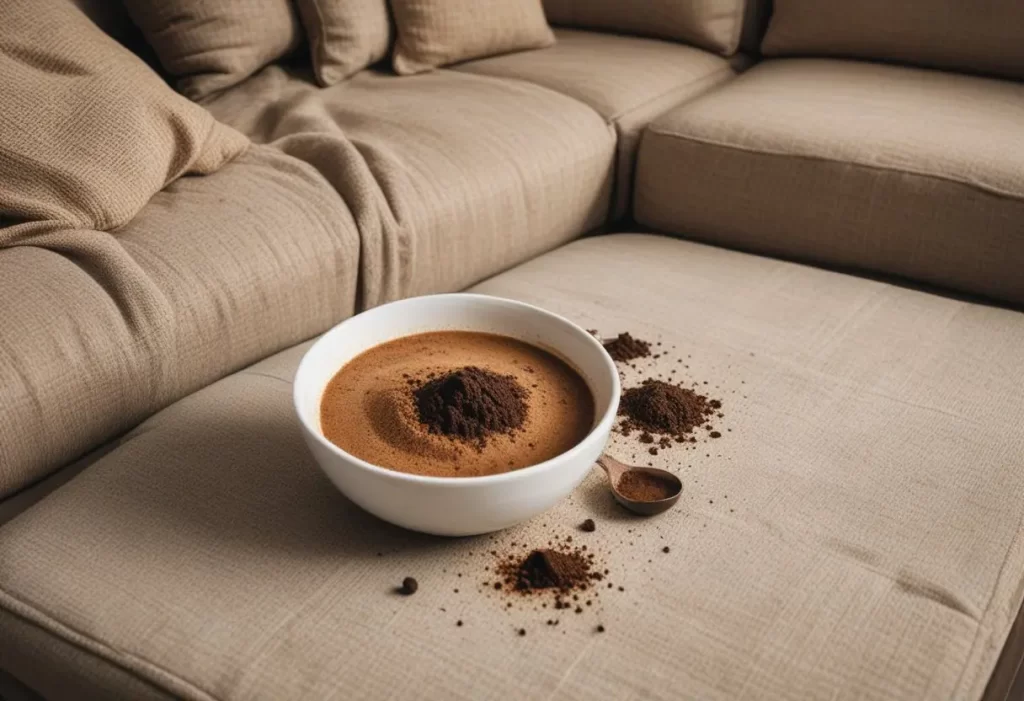 استفاده از پودر قهوه برای از بین بردن بوی مبل جدید